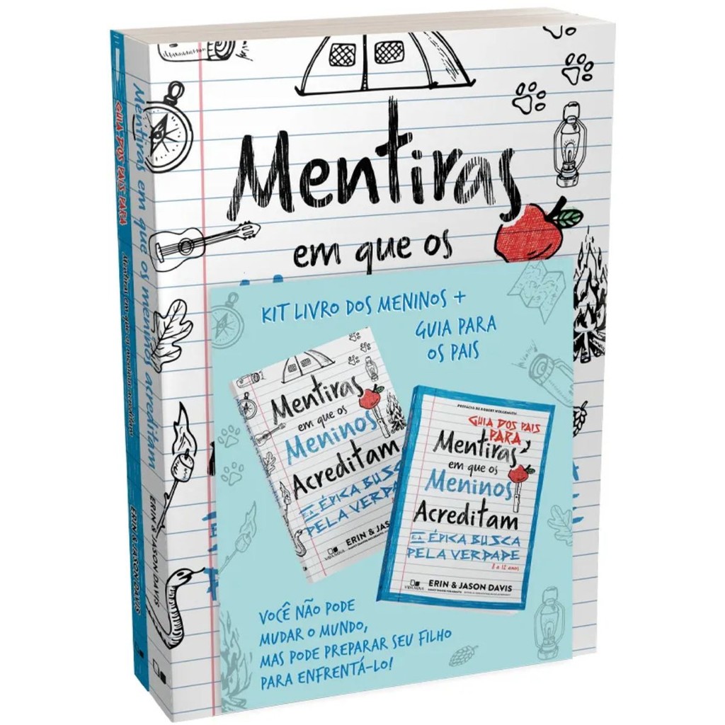 Kit Mentiras em que os meninos acreditam e a épica busca pela verdade + Guia dos pais Kit Mentiras em que os meninos acreditam e a épica busca pela verdade + Guia dos pais - Oferta na Shopee
