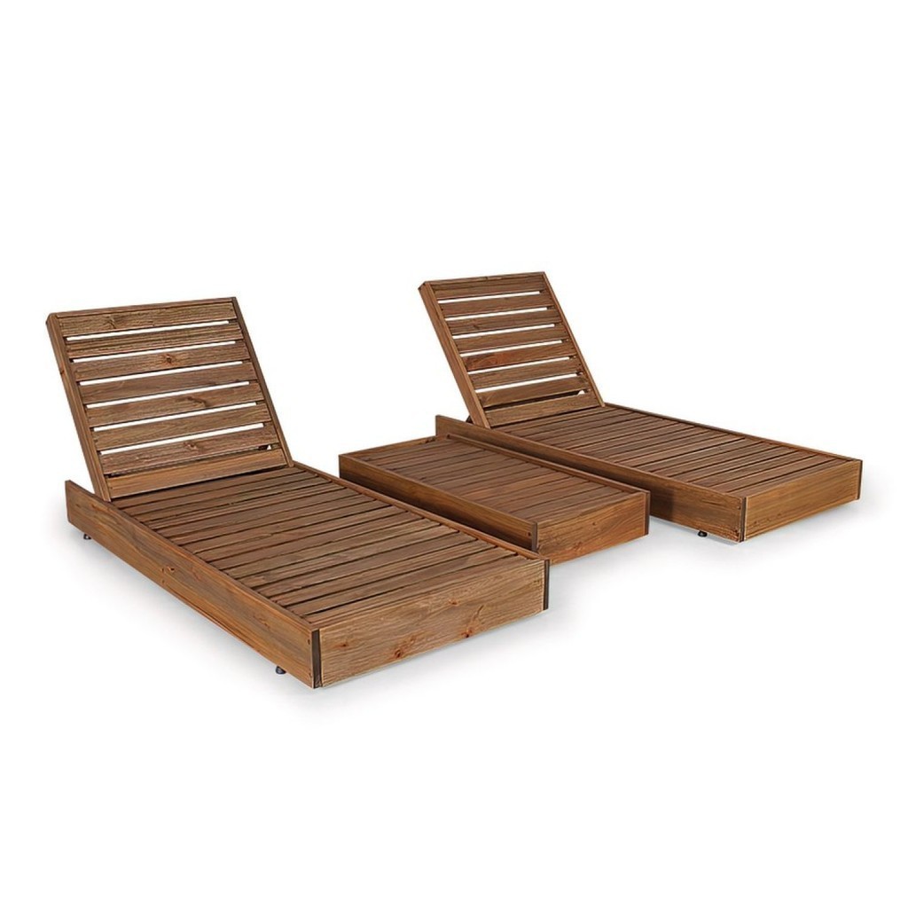 Conjunto 2 Espreguiçadeiras com 1 Mesa Lateral Versatti Rustic Não Conjunto 2 Espreguiçadeiras com 1 Mesa Lateral Versatti Rustic Não - Oferta na Shopee