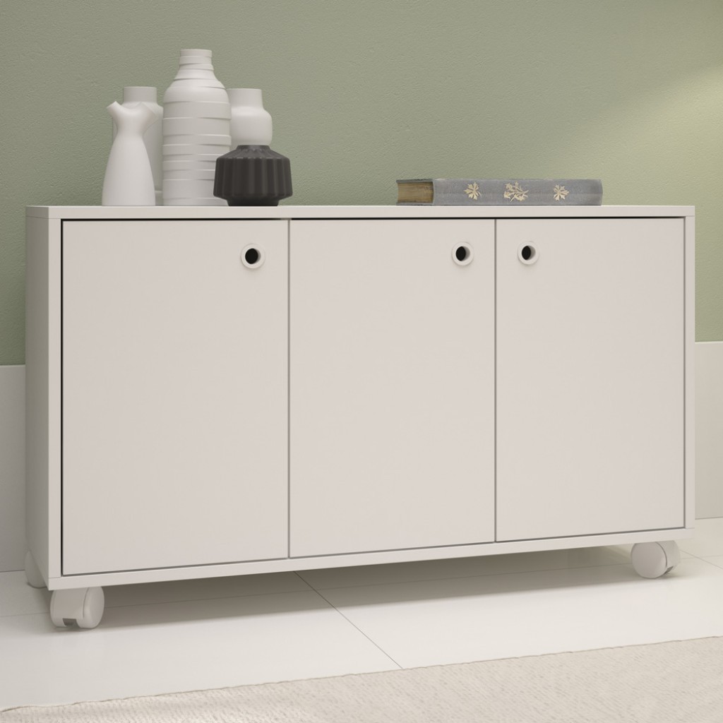 Balcão Buffet 3 Portas Bho 25-06 Branco – Brv Móveis Balcão Buffet 3 Portas Bho 25-06 Branco – Brv Móveis