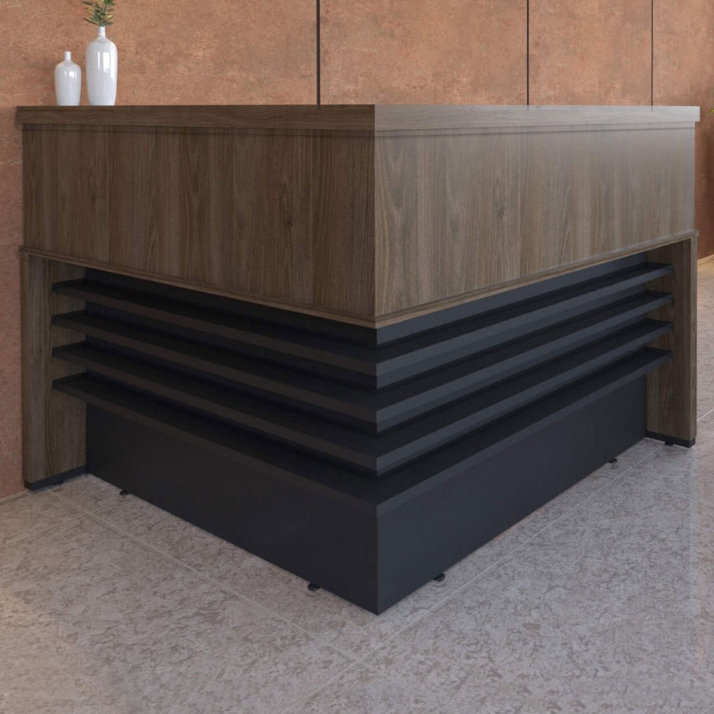 Mesa Tamburato Atendimento Ii Charuto/Preto - Artany Moveis Mesa Tamburato Atendimento Ii Charuto/Preto - Artany Moveis - Oferta na Shopee