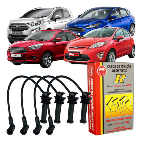 Jogo Cabo Vela NGK Ford Fiesta Ka Ecosport Focus Sigma Tivct Jogo Cabo Vela NGK Ford Fiesta Ka Ecosport Focus Sigma Tivct - Oferta na Shopee