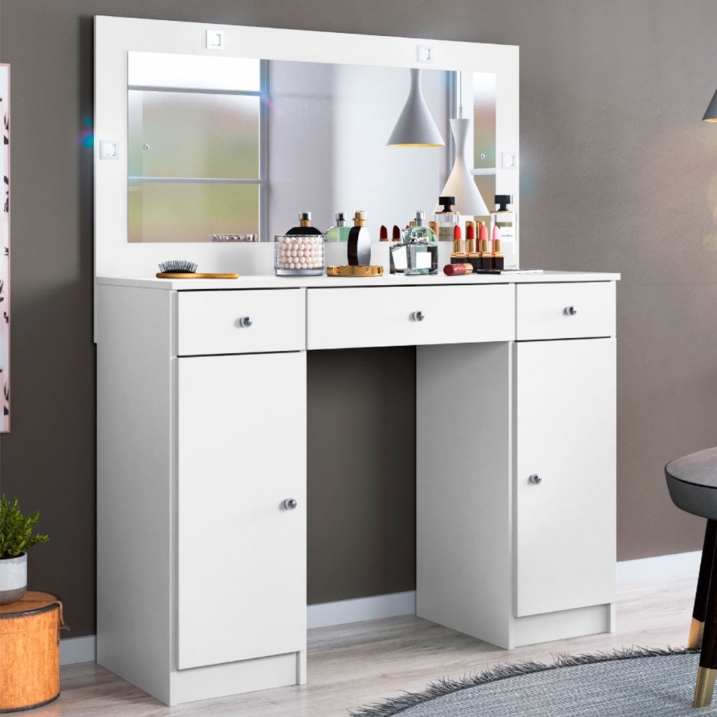 Penteadeira Camarim Carisma Branco - Demóbile Penteadeira Camarim Carisma Branco - Demóbile - Oferta na Shopee