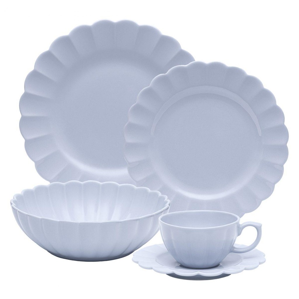 Aparelho de Jantar e Chá 20 Peças Oxford Flora Áster Aparelho de Jantar e Chá 20 Peças Oxford Flora Áster - Oferta na Shopee