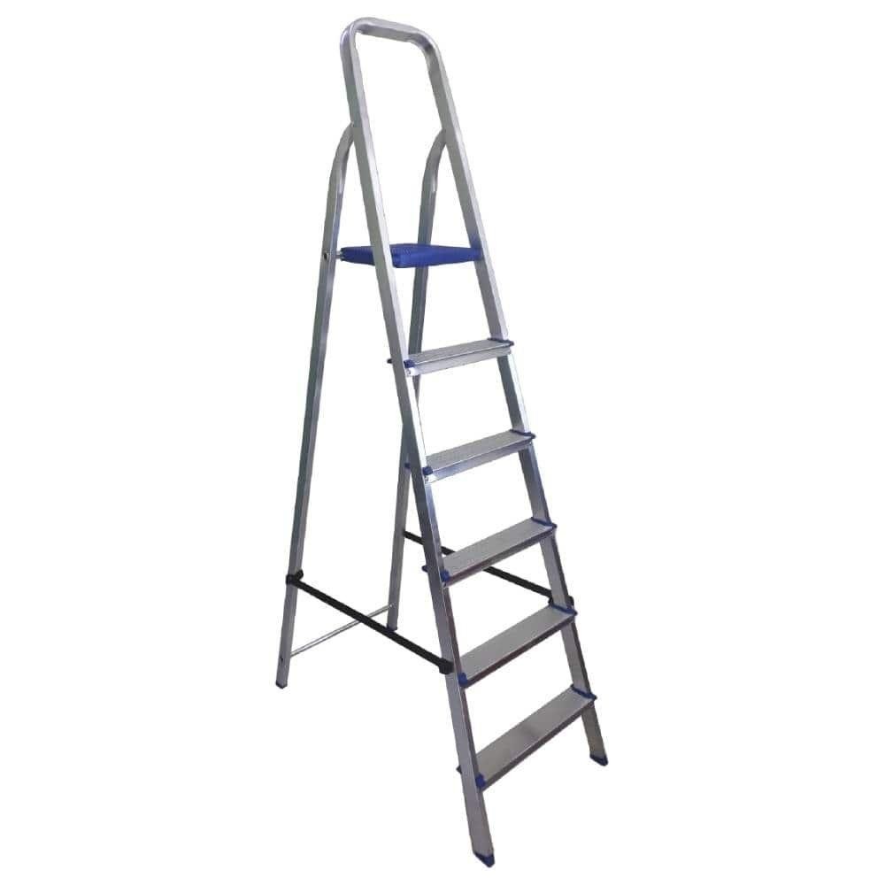 Escada Alumínio Pratik 6 Degraus Uso Doméstico Escada Alumínio Pratik 6 Degraus Uso Doméstico - Oferta na Shopee