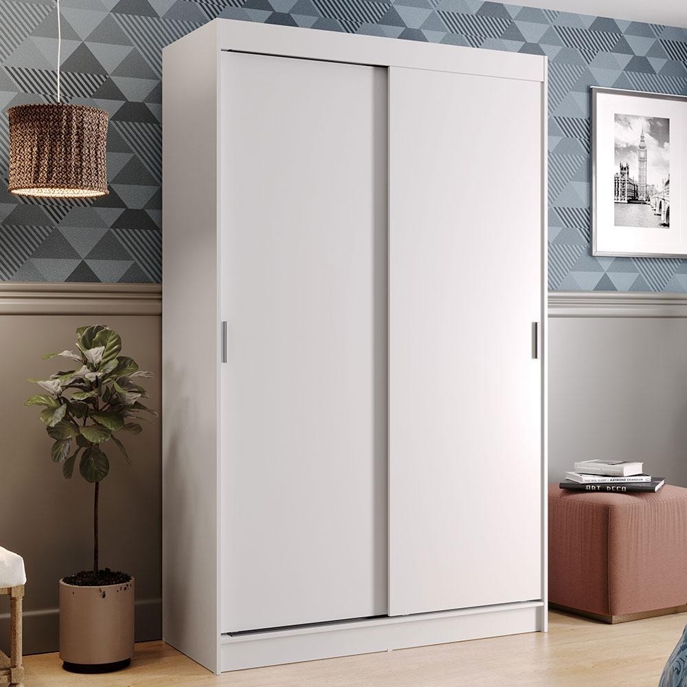 Guarda-Roupa Solteiro Madesa Tokio 2 Portas de Correr 2 Gavetas - Branco Guarda-Roupa Solteiro Madesa Tokio 2 Portas de Correr 2 Gavetas - Branco - Oferta na Shopee