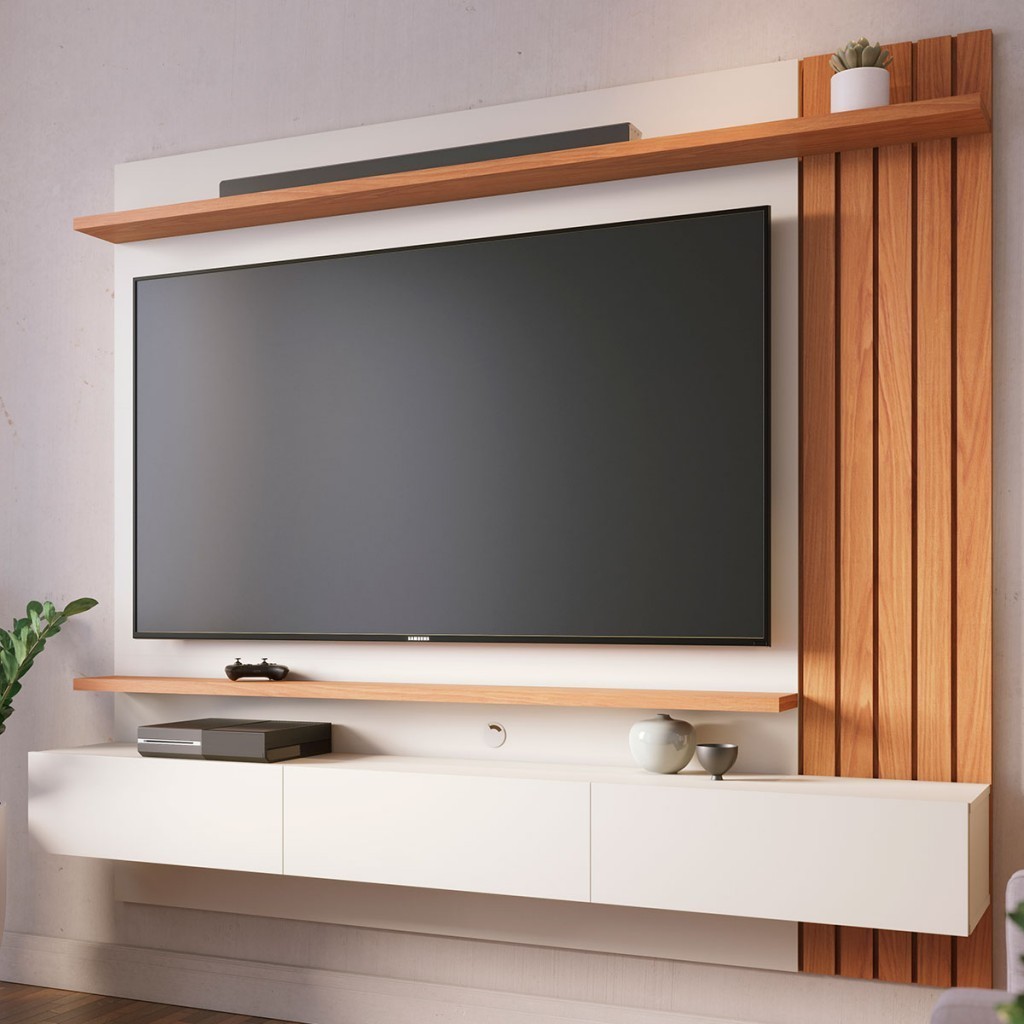 Painel para TV Até 70 Polegadas Juriti 3 Portas 2 Prateleiras Painel para TV Até 70 Polegadas Juriti 3 Portas 2 Prateleiras - Oferta na Shopee
