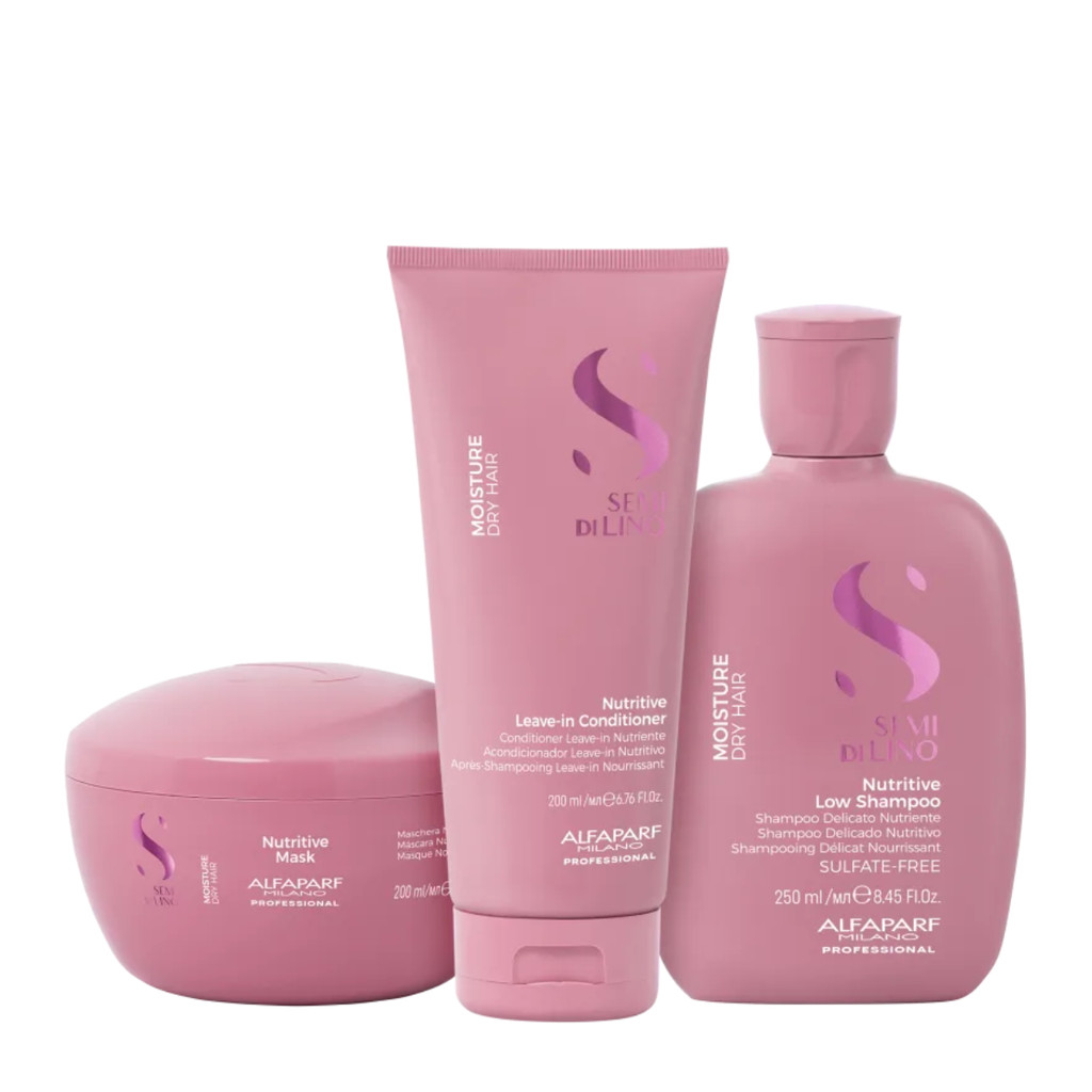 Kit Moisture Shampoo, Condicionador e Máscara - Alfaparf Kit Moisture Shampoo