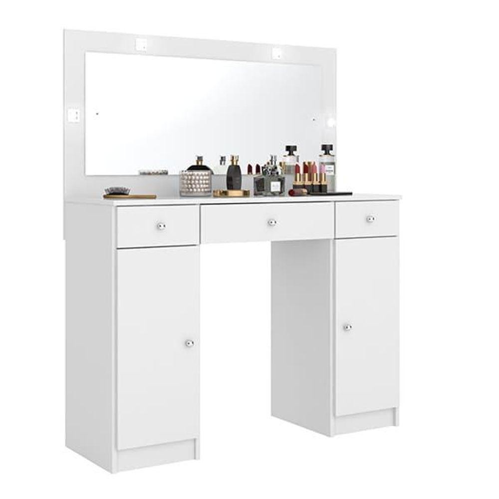 Penteadeira Carisma Branco Brilho - Demóbile Penteadeira Carisma Branco Brilho - Demóbile - Oferta na Shopee