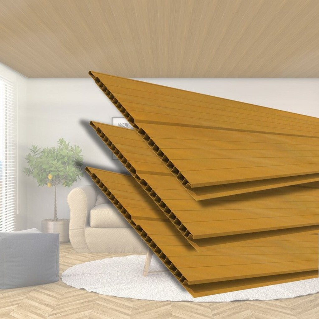 Kit com 30 M² Forro de Pvc 8mm X 20cm X 3m com 6m² por Caixa Permatti Cerejeira Kit com 30 M² Forro de Pvc 8mm X 20cm X 3m com 6m² por Caixa Permatti Cerejeira - Oferta na Shopee
