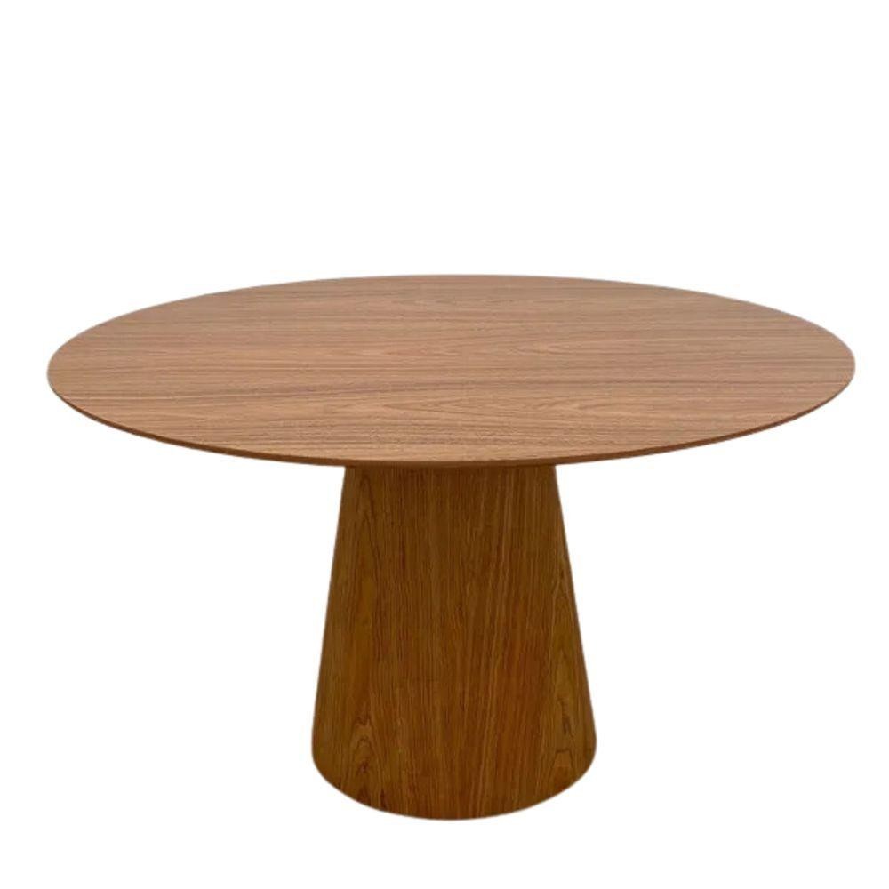 Mesa De Jantar Redonda Cone 130 Cm Freijó Cor Marrom Mesa De Jantar Redonda Cone 130 Cm Freijó Cor Marrom - Oferta na Shopee