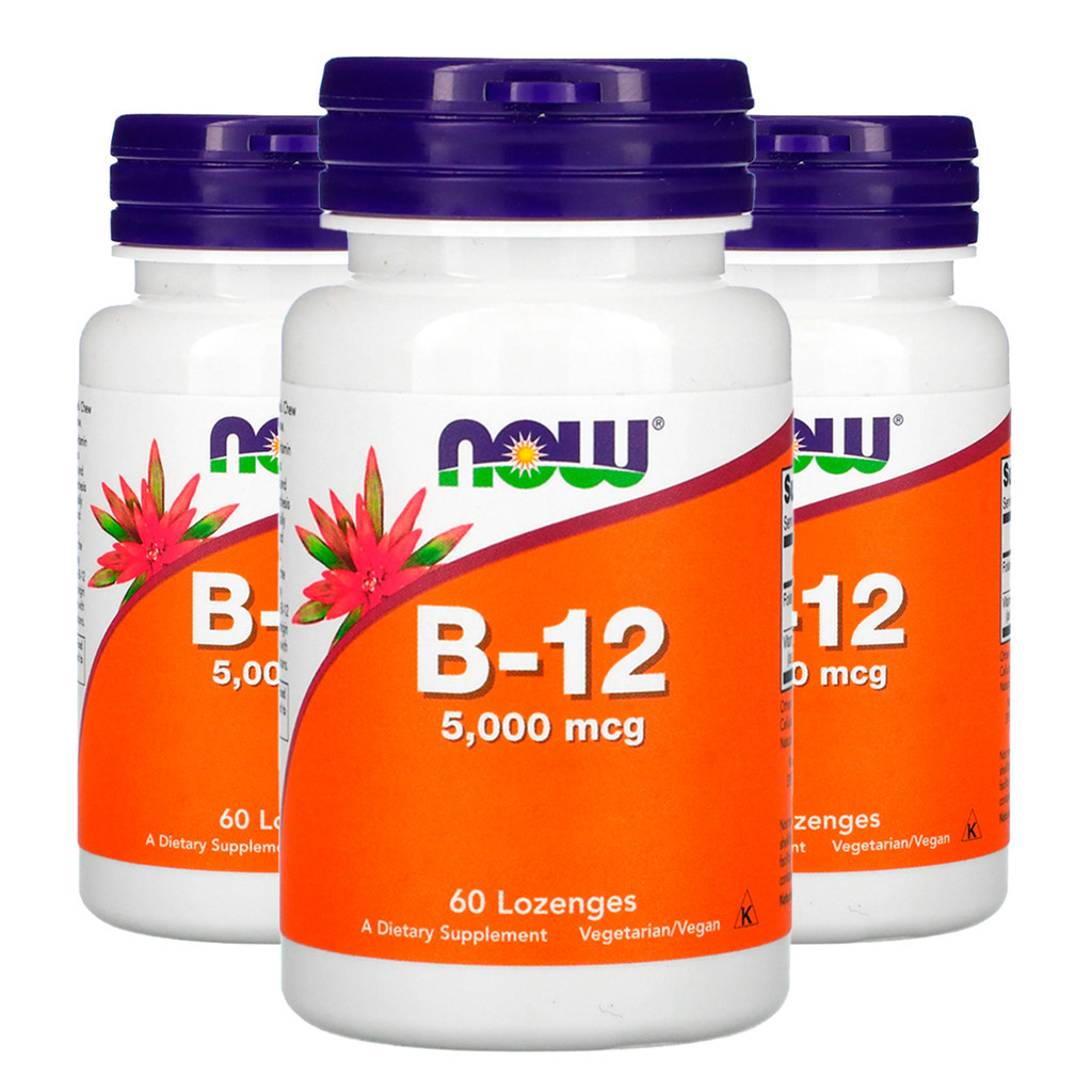 Kit 3x Now Foods Vitamina B12 5000mcg e Ácido Fólico 60Past/Made in Usa Kit 3x Now Foods Vitamina B12 5000mcg e Ácido Fólico 60Past/Made in Usa - Oferta na Shopee