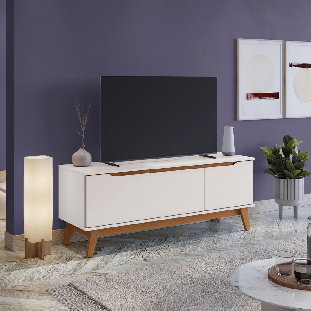 Rack Kappesberg 3 Portas Branco 136cm Rack Kappesberg 3 Portas Branco 136cm - Oferta na Shopee