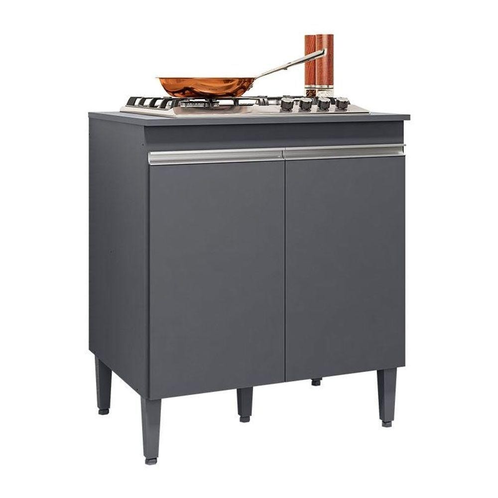 Balcão Cooktop Andréia Cinza Fosco - Ajl Balcão Cooktop Andréia Cinza Fosco - Ajl - Oferta na Shopee