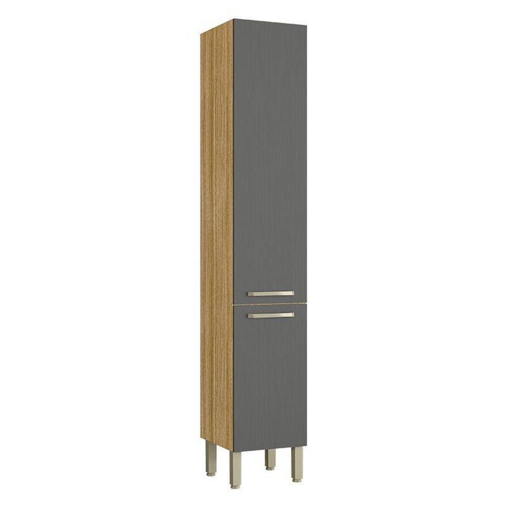 Armário Paneleiro Simples Ametista 2 Portas Freijó Gris - Kits Paraná Armário Paneleiro Simples Ametista 2 Portas Freijó Gris - Kits Paraná - Oferta na Shopee