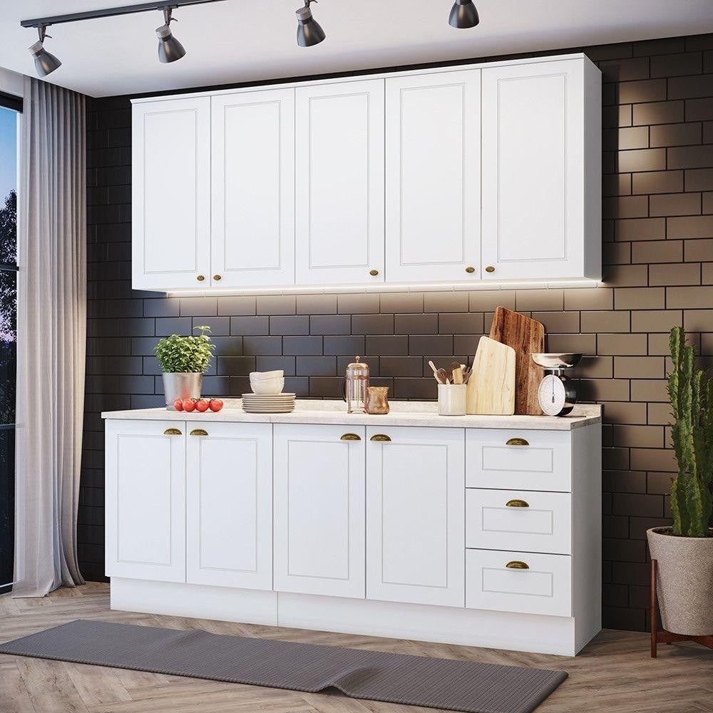 Cozinha Compacta 04 Peças Branco Cozinha Compacta 04 Peças Branco - Oferta na Shopee
