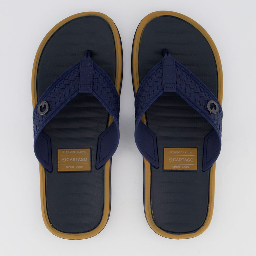Chinelo Cartago Coimbra II Marinho - Oferta na Shopee
