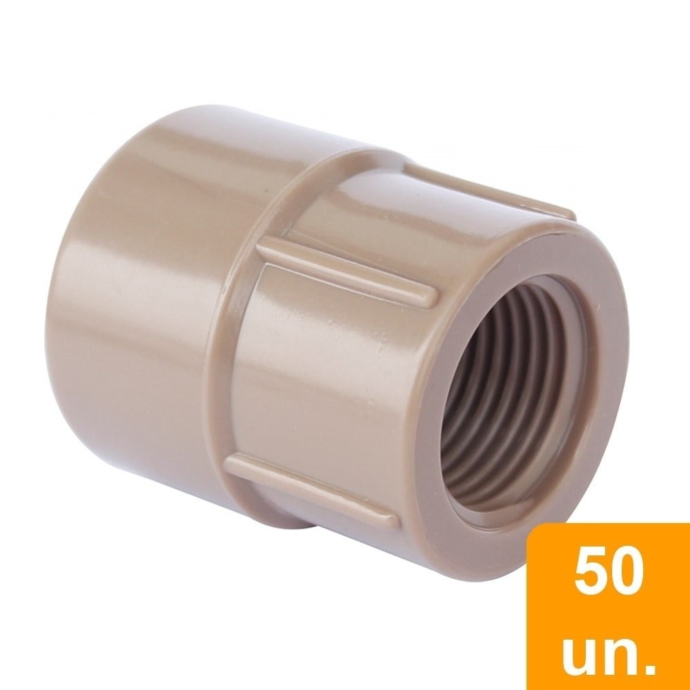 Luva Soldável Plastilit com Rosca 20mmx1/2 - Embalagem com 50 Unidades Luva Soldável Plastilit com Rosca 20mmx1/2 - Embalagem com 50 Unidades - Oferta na Shopee