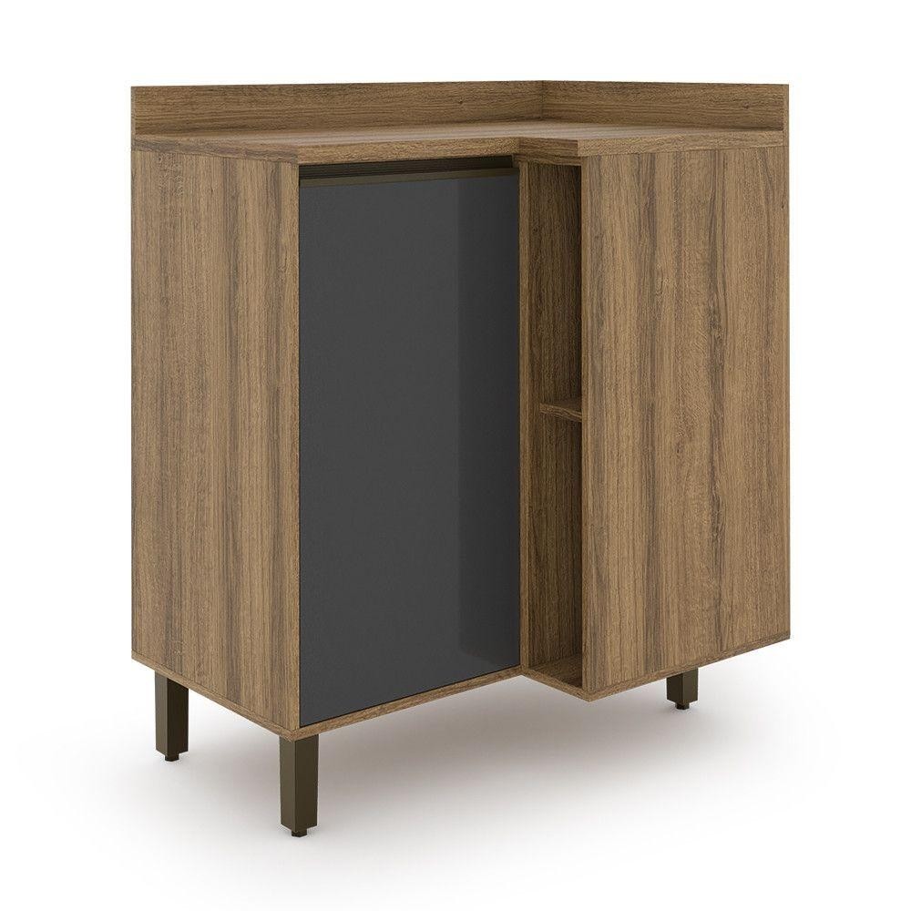 Balcao Confort 86 Cm 1 Porta Canto Com Nicho Cinamomo grafite Batrol Cinamomo grafite Balcao Confort 86 Cm 1 Porta Canto Com Nicho Cinamomo grafite Batrol Cinamomo grafite - Oferta na Shopee
