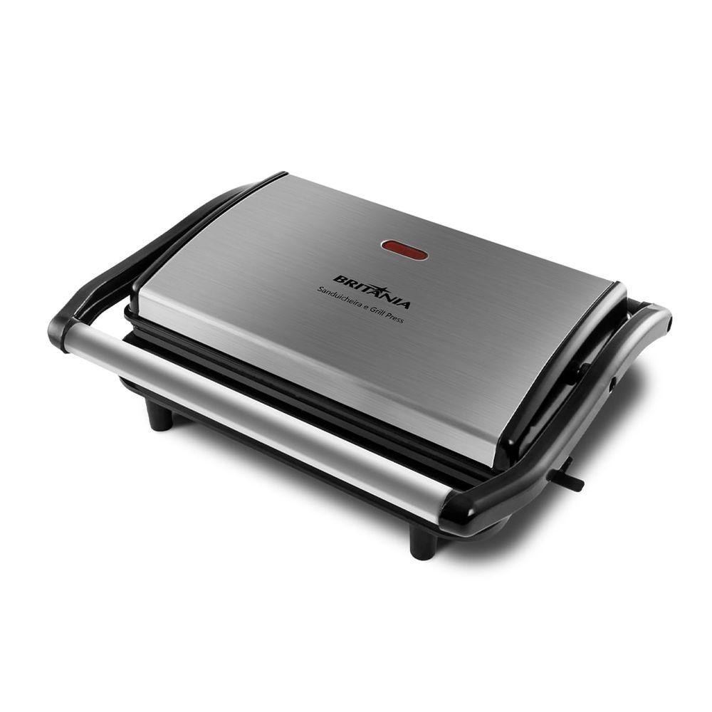 Sanduicheira E Grill Britânia BGR27I Press 2 Em 1 850W 110V Sanduicheira E Grill Britânia BGR27I Press 2 Em 1 850W 110V - Oferta na Shopee
