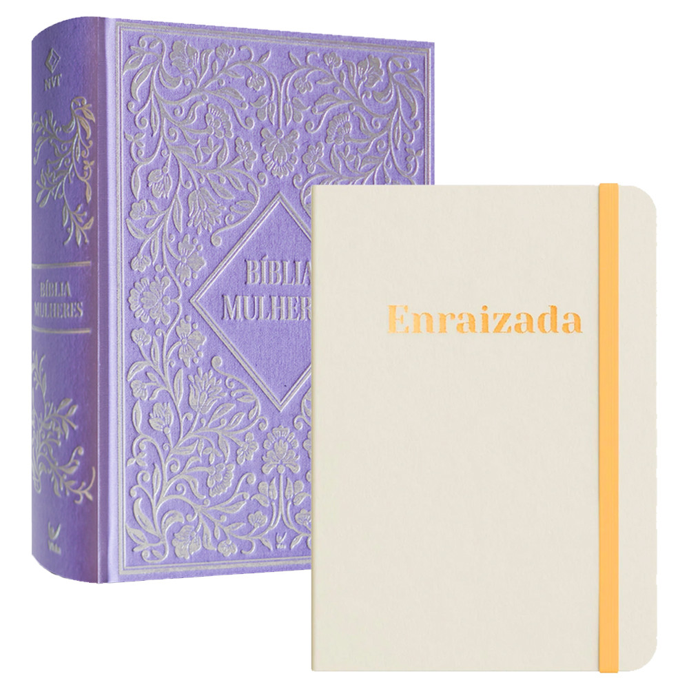 Kit Com Ele, Todos os Dias | Viviane Martinello | Bíblia Mulheres NVT Espaço Para Anotações + Moleskine Enraizada Kit Com Ele