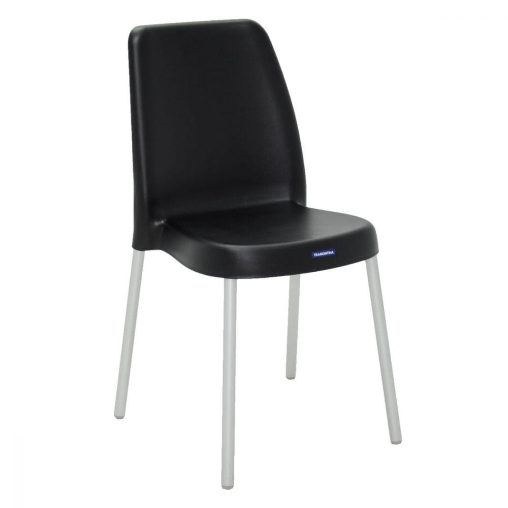 Cadeira Tramontina Vanda Preta em Polipropileno com Pernas Cadeira Tramontina Vanda Preta em Polipropileno com Pernas - Oferta na Shopee
