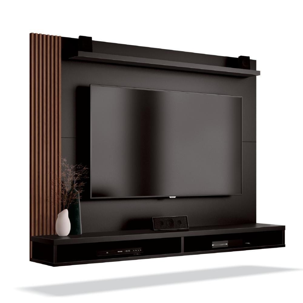 Painel TV Até 50" Dijon Ripado Preto Painel TV Até 50" Dijon Ripado Preto - Oferta na Shopee