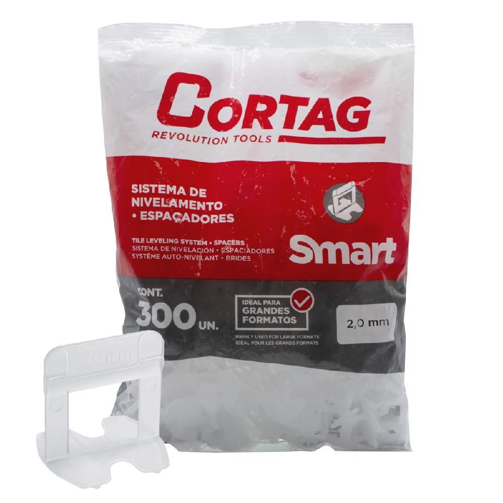 Espaçador Para Nivelador 2,0mm Com 300 Unidades (SMART 61981) - Cortag Espaçador Para Nivelador 2
