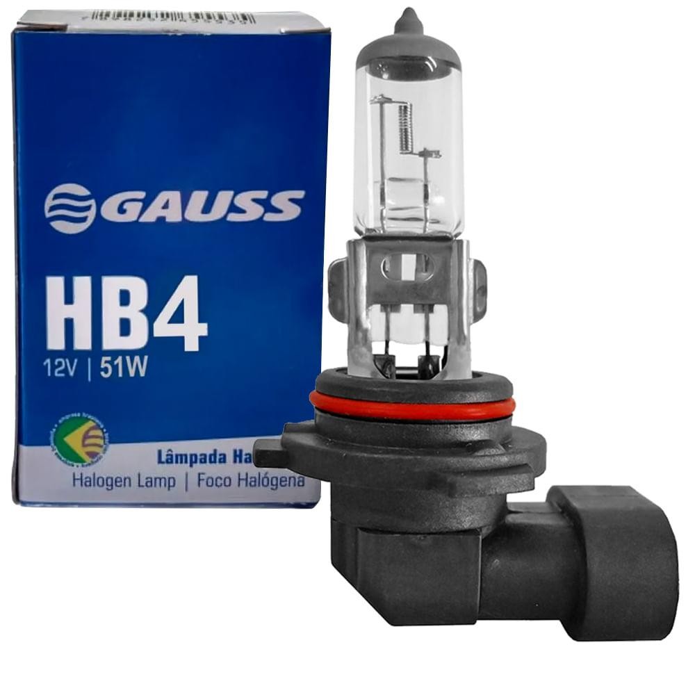 Lâmpada Halógena Amarela Hb4 51w P22d 12v Gauss Gl35 Lâmpada Halógena Amarela Hb4 51w P22d 12v Gauss Gl35
