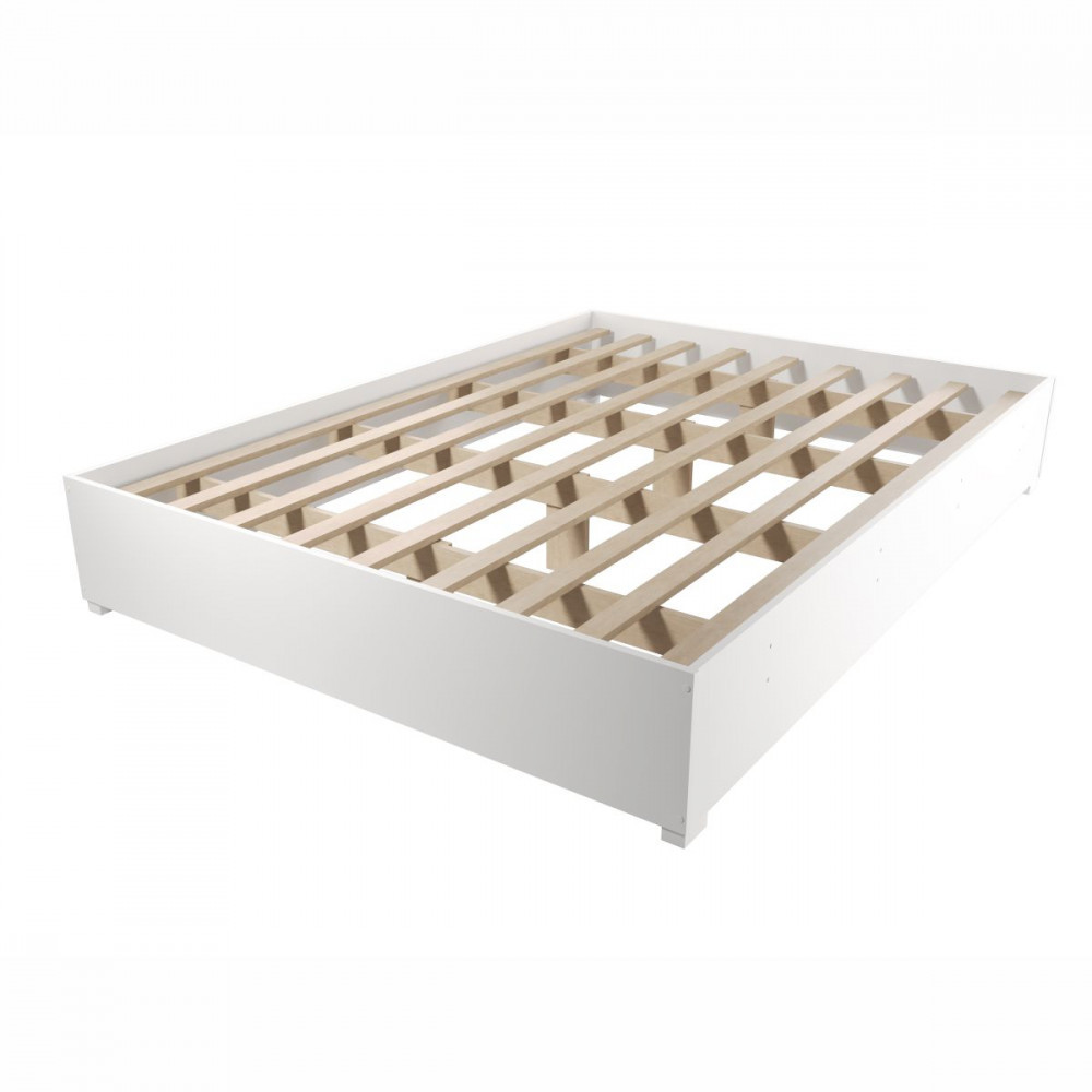 Base Cama Box Casal Imperatriz Com Pés Branco Viero - Oferta na Shopee