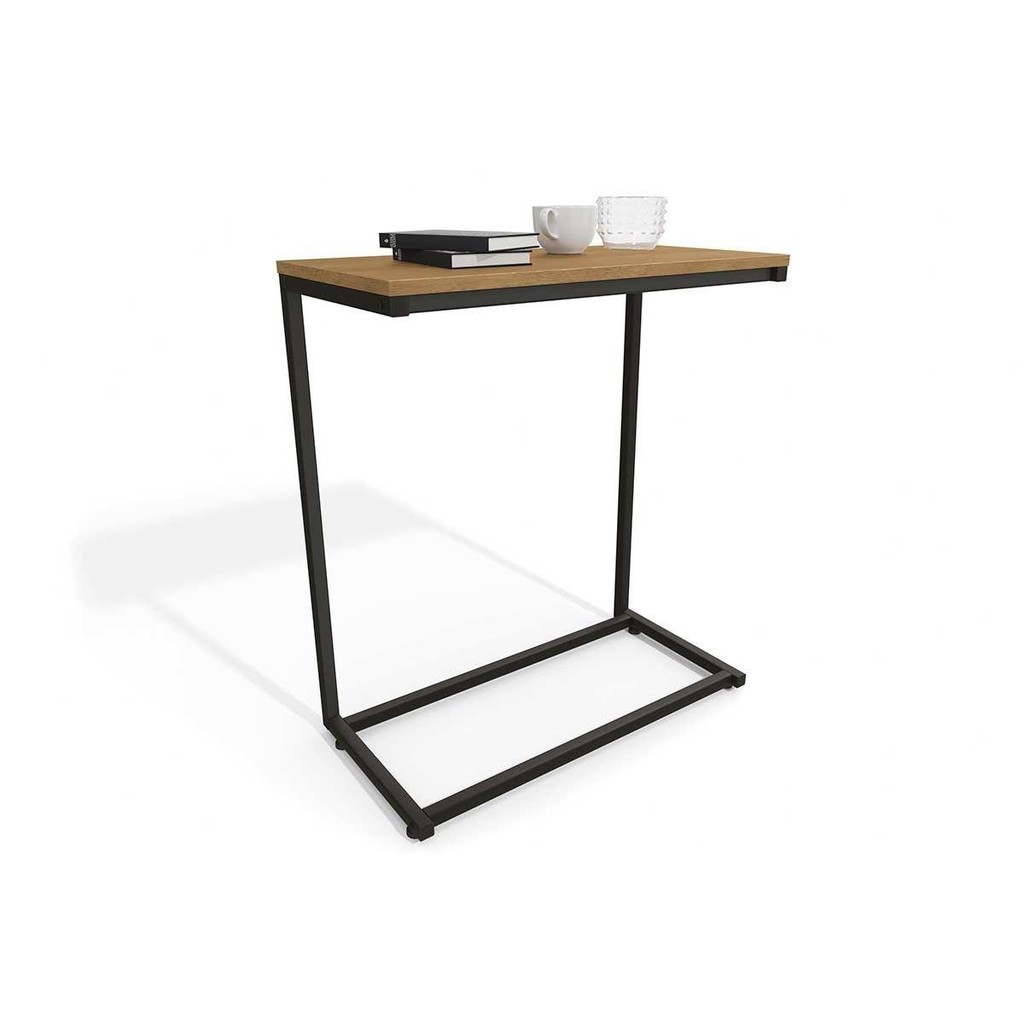 Mesa Lateral p/ Sala Industrial LI025 de Apoio Notebook Freijo/Preto – Kappesberg Mesa Lateral p/ Sala Industrial LI025 de Apoio Notebook Freijo/Preto – Kappesberg