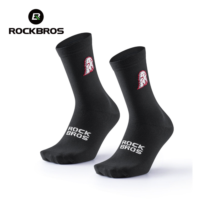 ROCKBROS Meias De Ciclismo Que Absorvem O Suor Secagem Rápida Alta Elasticidade Esportivas Respiráveis Para Corrida - Oferta na Shopee