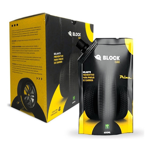 Gel Protetor Pneu Anti-Furo Pneu de Carro Block Car - Kit com 4 unidades - Oferta na Shopee