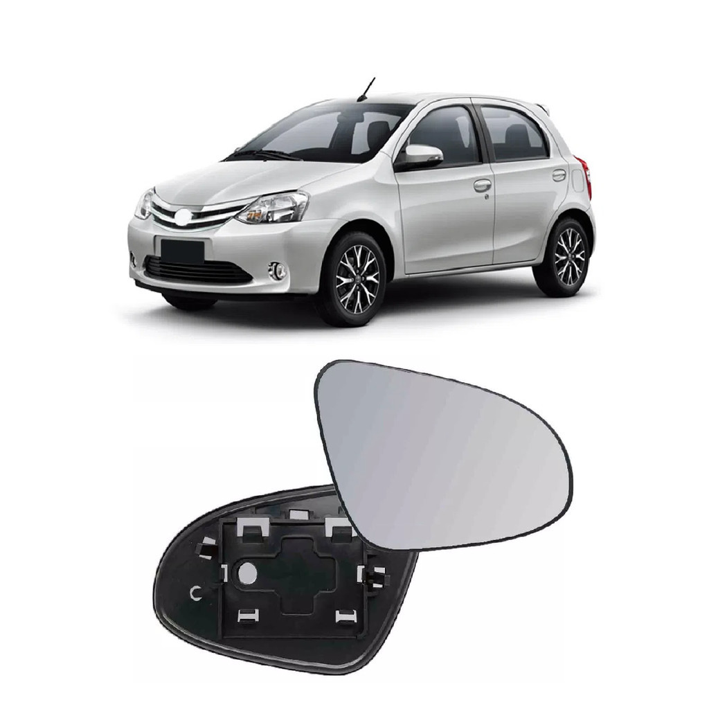 Lente Retrovisor Com Base Etios 2014-2019 Lado Esquerdo Lente Retrovisor Com Base Etios 2014-2019 Lado Esquerdo - Oferta na Shopee