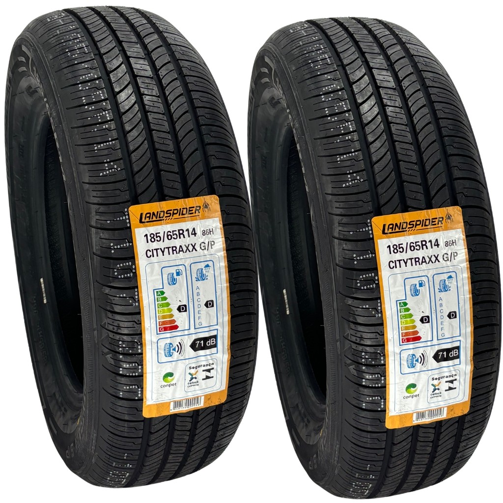 KIT 02 PNEUS 185/65R14 LANDSPIDER 86H CITYTRAXX GP ARO 14 FIESTA PALIO ONIX ARGO GOL - Oferta na Shopee