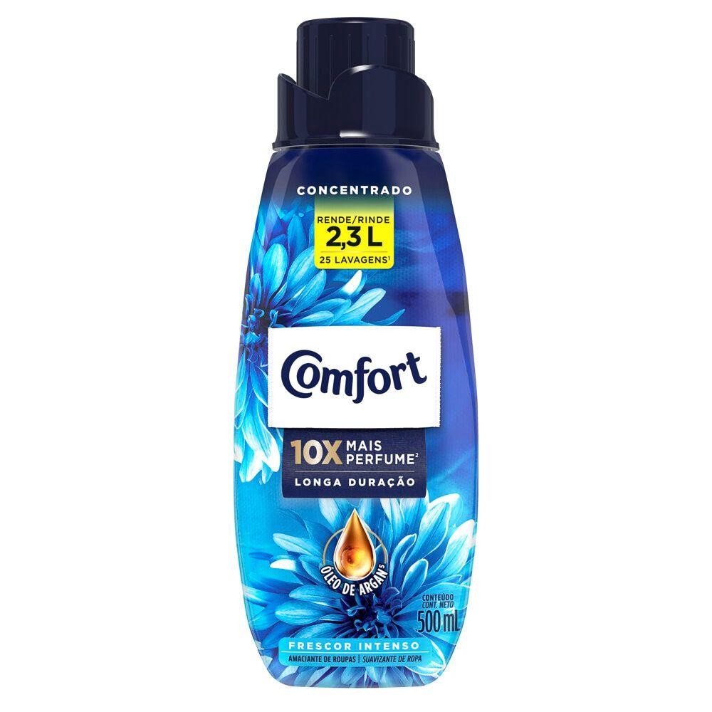 Amaciante Concentrado Comfort Frescor Intenso 500ml - Oferta na Shopee