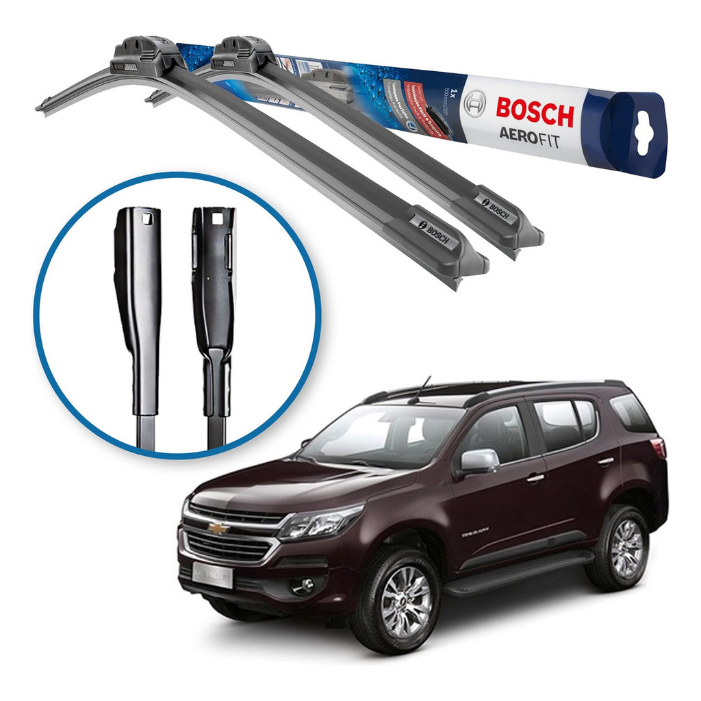 Par de Palhetas Limpador Parabrisa Aerofit Original Bosch Chevroelt Trailblazer 2012 a 2019 Par de Palhetas Limpador Parabrisa Aerofit Original Bosch Chevroelt Trailblazer 2012 a 2019 - Oferta na Shopee