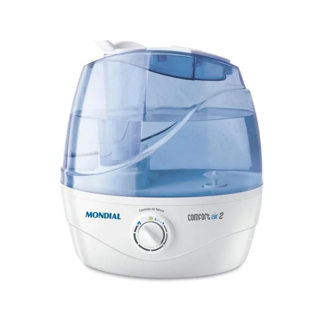 Umidificador de Ar Ultrassônico Mondial Comfort  Air 2 Branco/Azul 30W Bivolt - NUA-02 - Oferta na Shopee