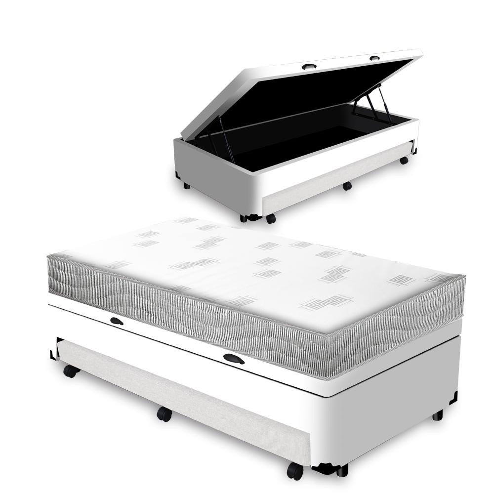 Cama Box Baú e Auxiliar Solteiro + Colchão de Espuma D23 - Ortobom - Light Liso 88cm Cama Box Baú e Auxiliar Solteiro + Colchão de Espuma D23 - Ortobom - Light Liso 88cm - Oferta na Shopee