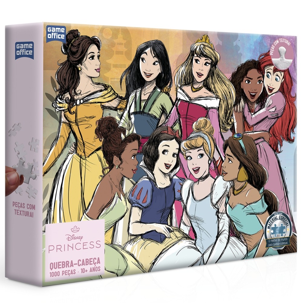 QUEBRA CABEÇA PRINCESAS DISNEY 1000 PEÇAS TOYSTER PUZZLE CINDERELA ARIEL AURORA MENINAS PRINCESS QUEBRA CABEÇA PRINCESAS DISNEY 1000 PEÇAS TOYSTER PUZZLE CINDERELA ARIEL AURORA MENINAS PRINCESS