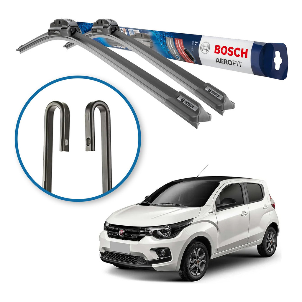 Palheta Limpador Parabrisa Original Bosch Fiat Mobi 2016 a 2020 Palheta Limpador Parabrisa Original Bosch Fiat Mobi 2016 a 2020