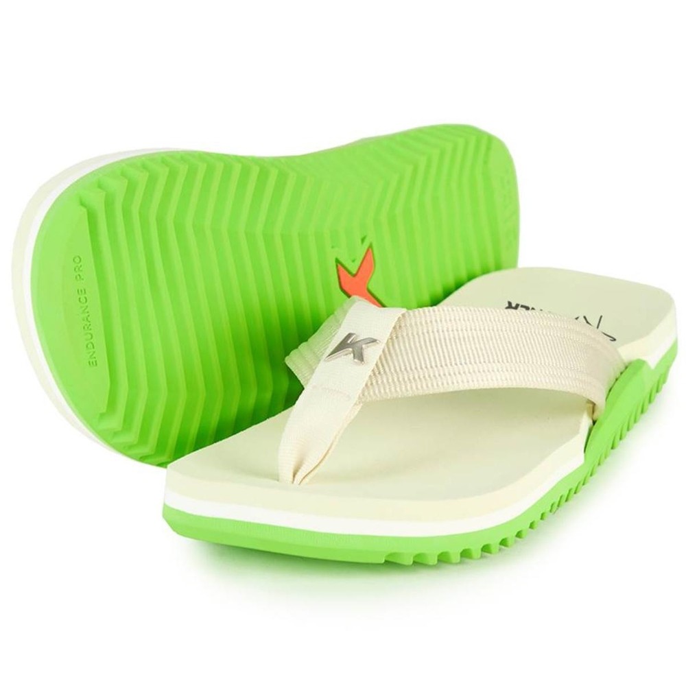 Chinelo Kenner Anitta Nk6 Pro Masculino - Branco e Verde - Oferta na Shopee