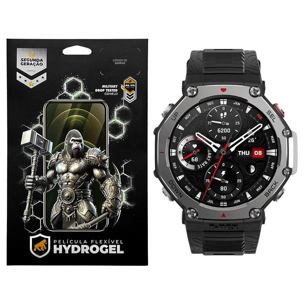 Protetor de Tela Amazfit T-Rex 3 Gshield - Película Hydrogel HD, Ajuste Perfeito Protetor de Tela Amazfit T-Rex 3 Gshield - Película Hydrogel HD