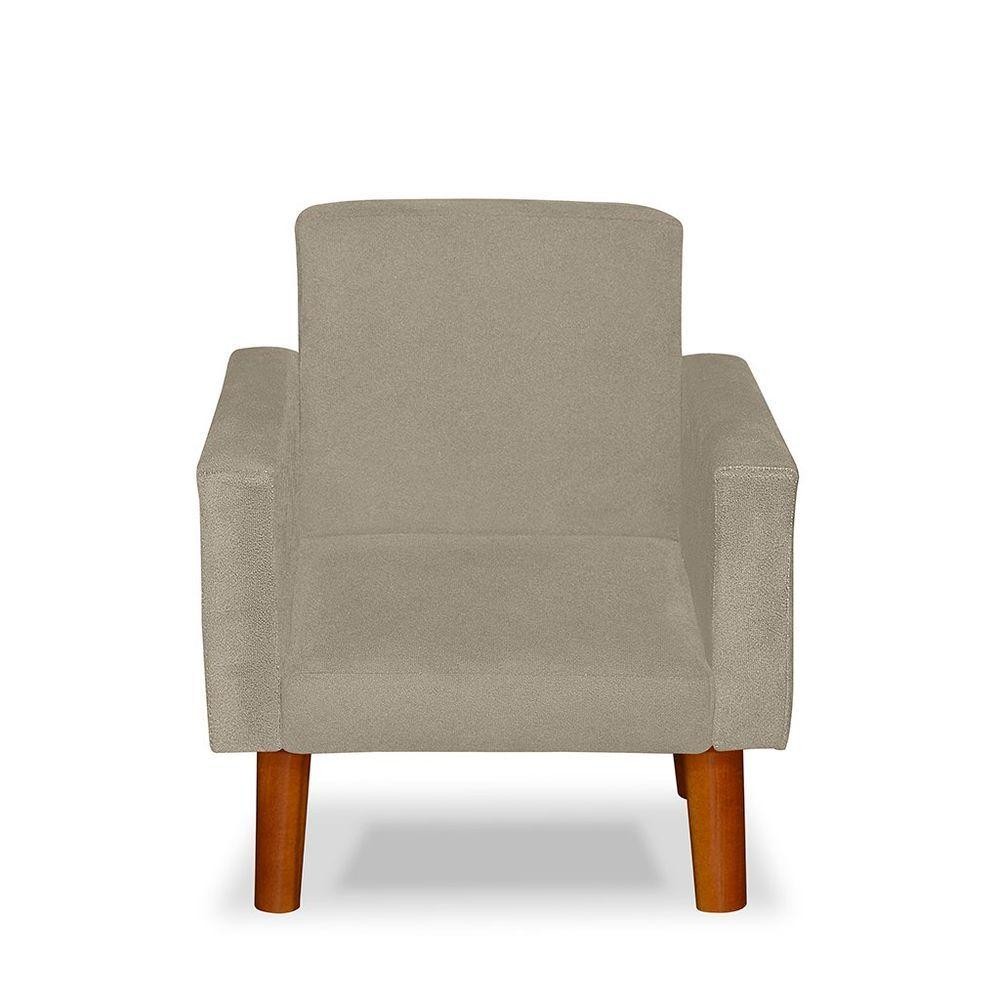 Mini Poltrona Cadeira Infantil Nina De Criança Suede Bege Mini Poltrona Cadeira Infantil Nina De Criança Suede Bege - Oferta na Shopee