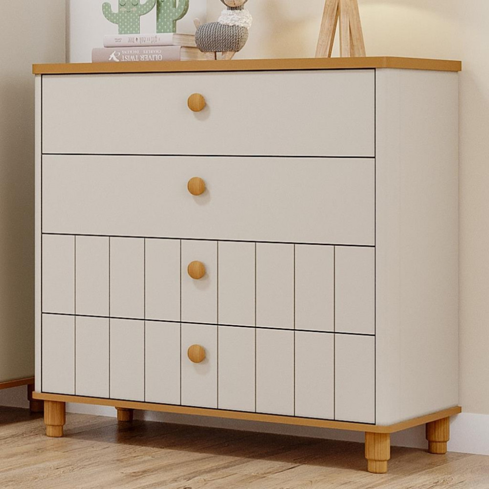 Cômoda de Bebê 4 Gavetas Lívia Permobili Cômoda de Bebê 4 Gavetas Lívia Permobili - Oferta na Shopee