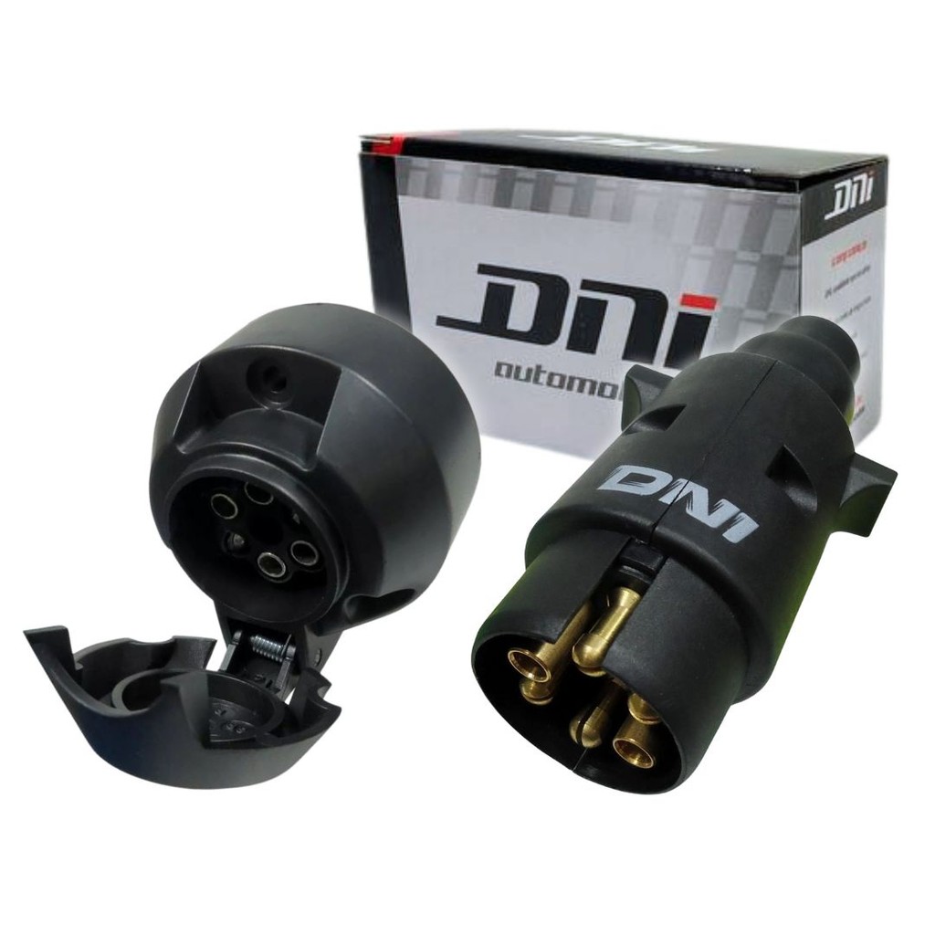 Kit Tomada Elétrica Macho Femea Reboque Carretinha 6 Polos Pinos DNI 8370 8380 Kit Tomada Elétrica Macho Femea Reboque Carretinha 6 Polos Pinos DNI 8370 8380 - Oferta na Shopee