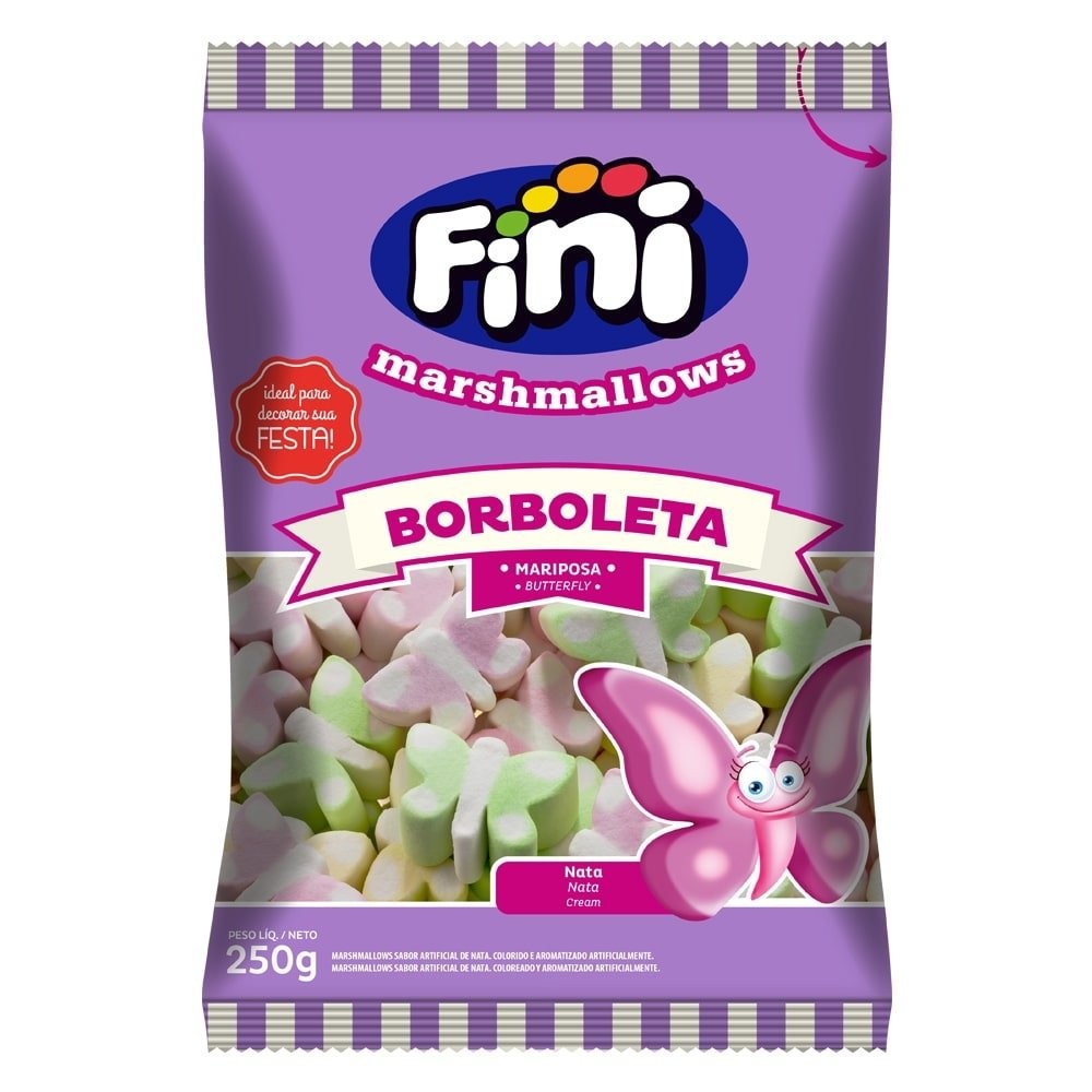 Marshmallow Fini Borboleta 250g - Oferta na Shopee