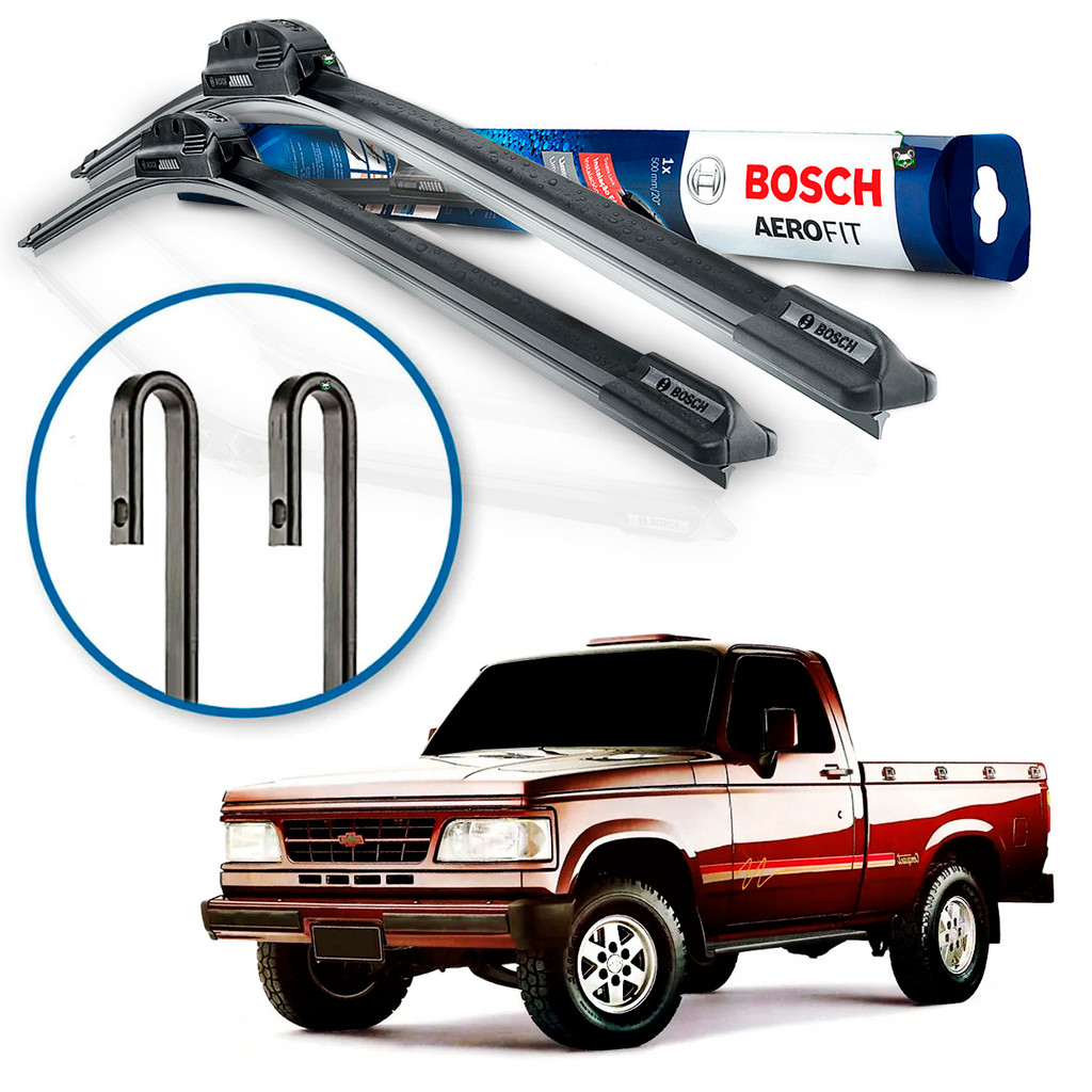Par Palheta Limpador Parabrisa Bosch Chevrolet D20 1985 86 87 88 89 90 91 92 93 94 95 96 1997 - Oferta na Shopee