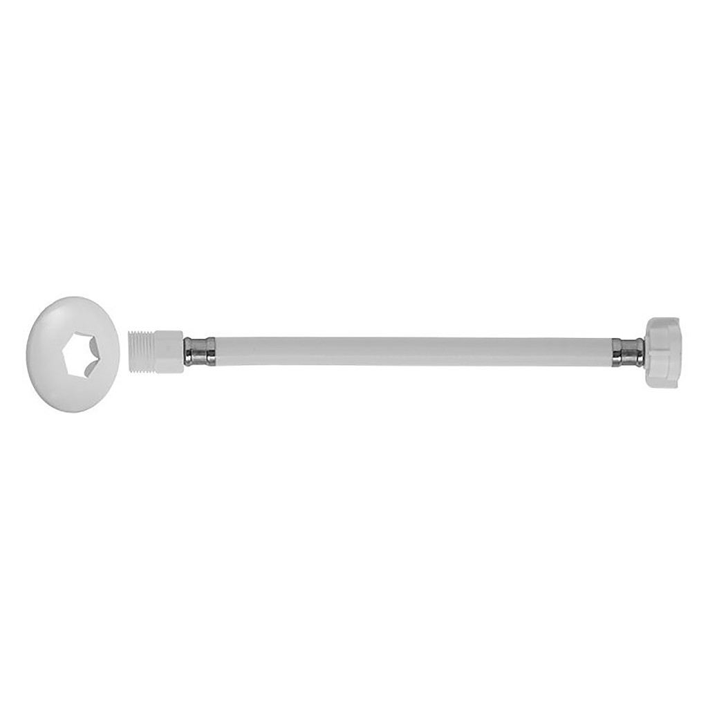 Ligação Flexível Pvc Branco para água (M X F) 1/2 40cm Blukit Ligação Flexível Pvc Branco para água (M X F) 1/2 40cm Blukit - Oferta na Shopee