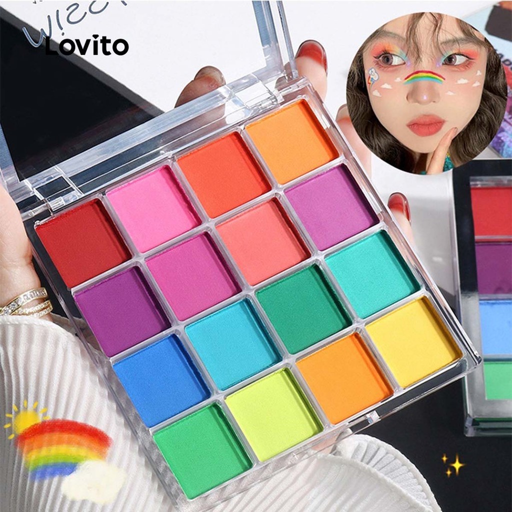 Lovito Sombra Casual Simples Para Festa Com Saturação De Cores Brilhantes Para Mulheres LCS09174 - Oferta na Shopee