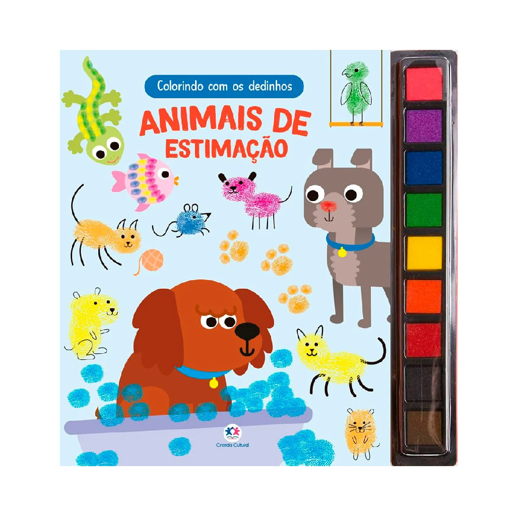 Livro Colorindo Com os Dedinhos | Animais de Estimação Livro Colorindo Com os Dedinhos | Animais de Estimação - Oferta na Shopee